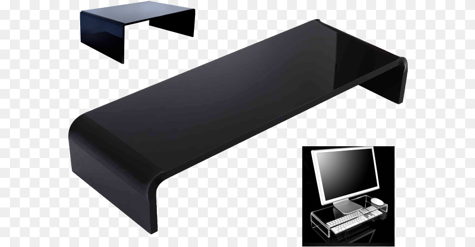 Elevated Tv Stands Decor Bestlife Strong Clear Acrylic Stand For Computer Monitor, Coffee Table, Furniture, Table, Computer Hardware Free Png Download