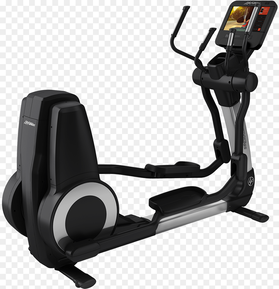 Elevation Cross Trainer With Se3hd Arctic Silver Life Fitness Elliptical Machine, E-scooter, Transportation, Vehicle, Gym Free Transparent Png