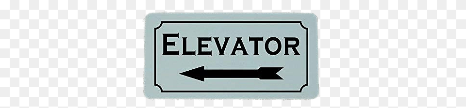 Elevator Arrow To The Left, Sign, Symbol, Road Sign, Mailbox Png