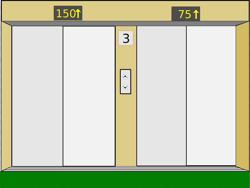 Elevator Clipart, Indoors, Door Png Image