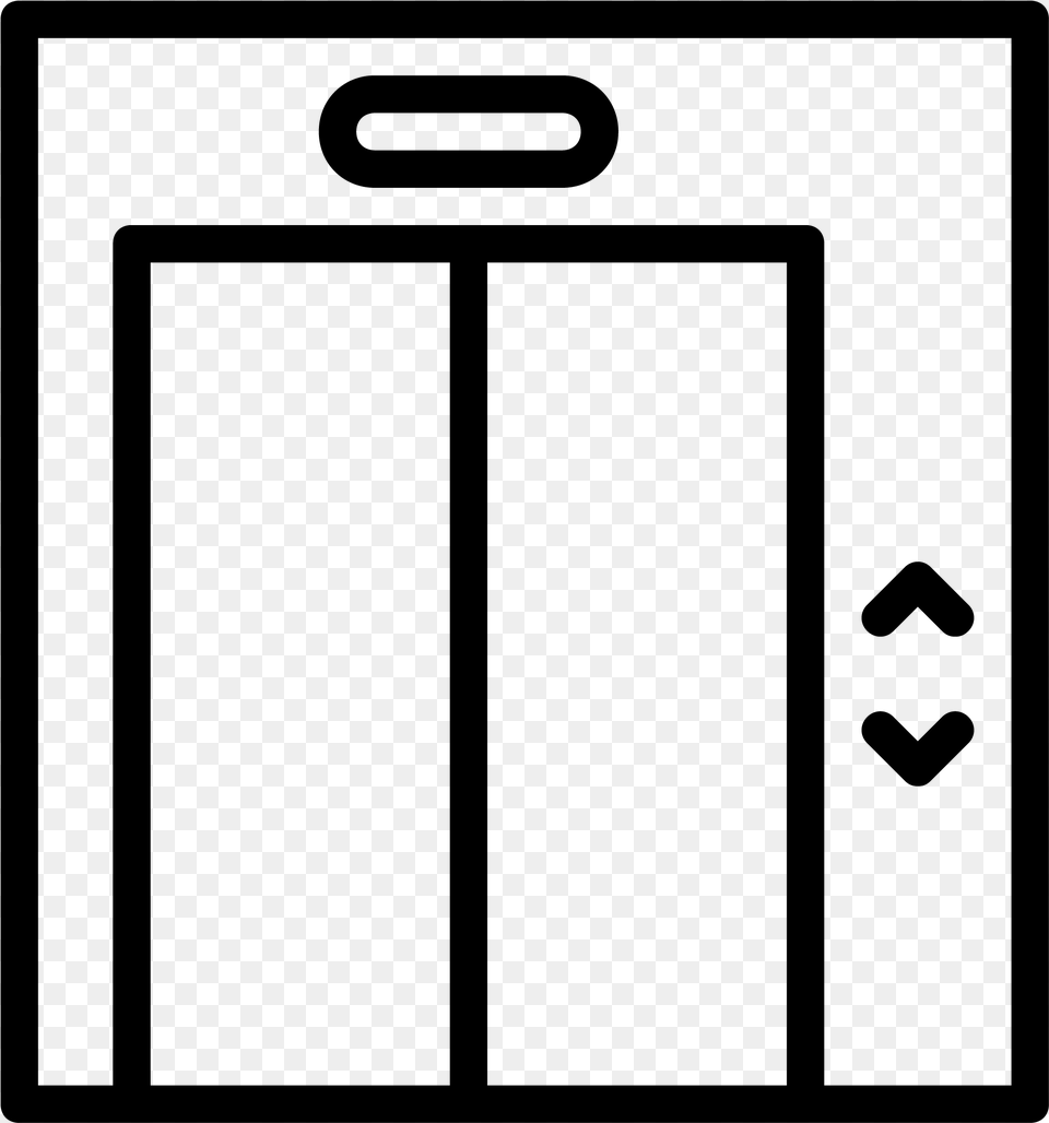 Elevator Icon Cartoons Elevator Black And White, Gray Free Png
