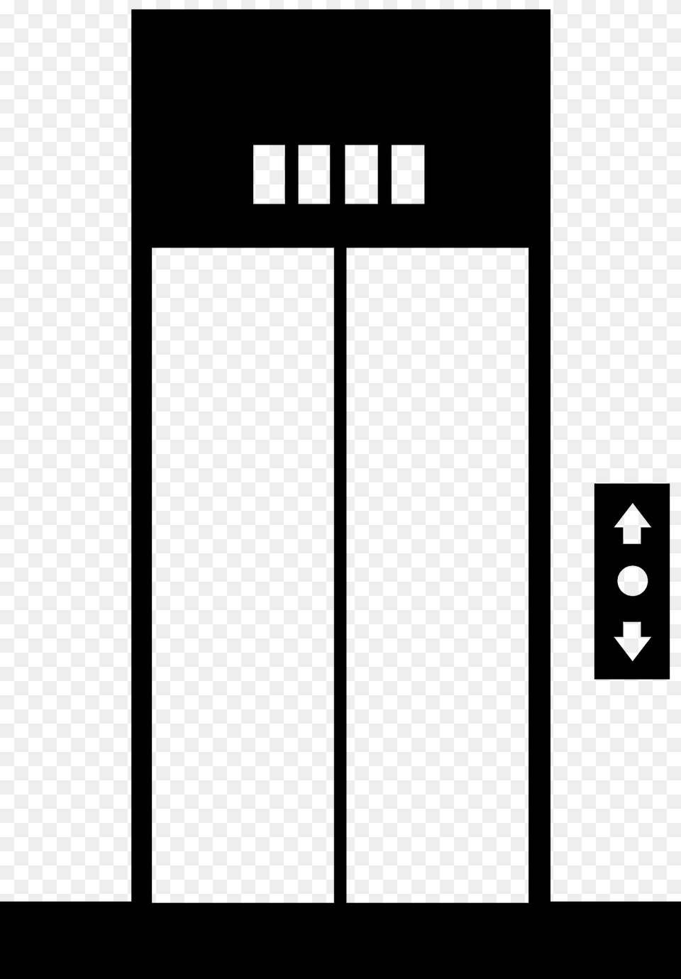 Elevator Silhouette, Indoors Free Transparent Png