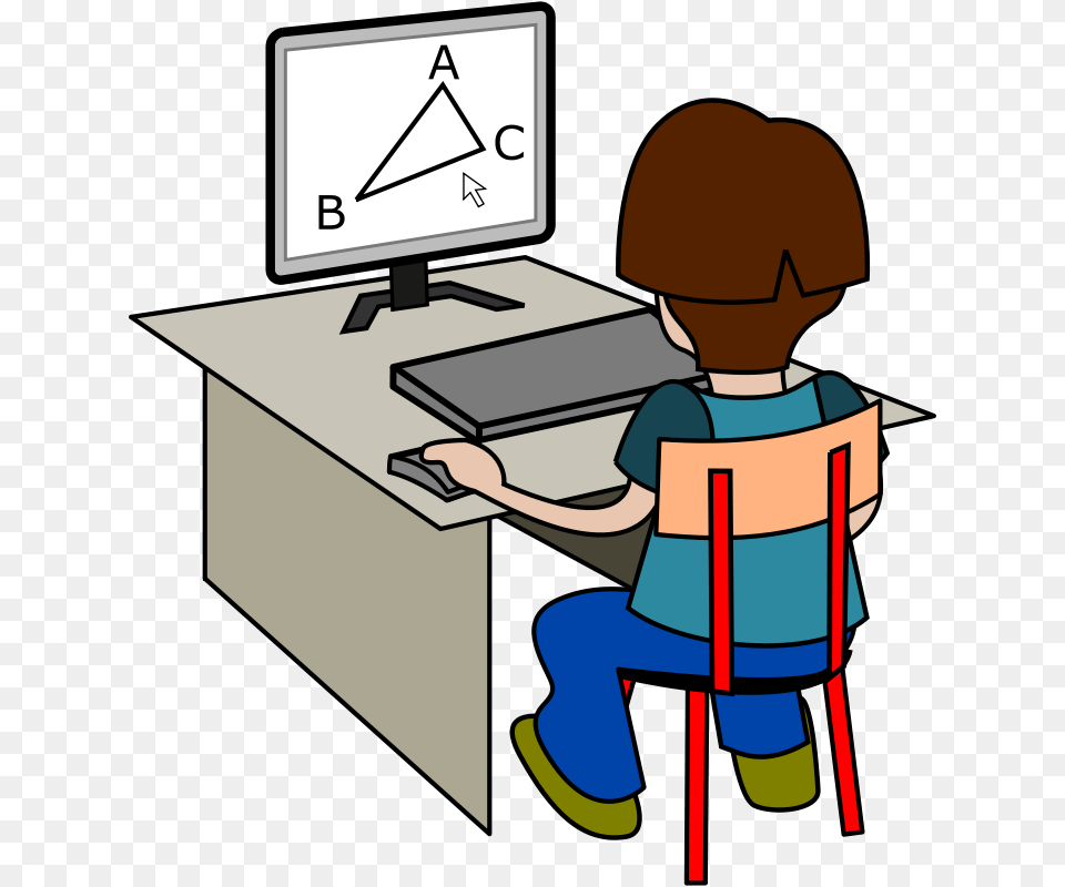 Eleve Ordinateur, Desk, Furniture, Table, Computer Png Image