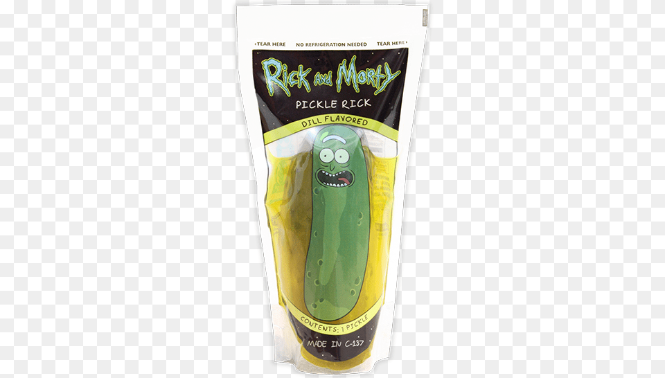 Eleven Celebrates National Pickle Day With Pickle Rick And Morty Pickle Rick, Food, Relish, Smoke Pipe, Produce Free Transparent Png