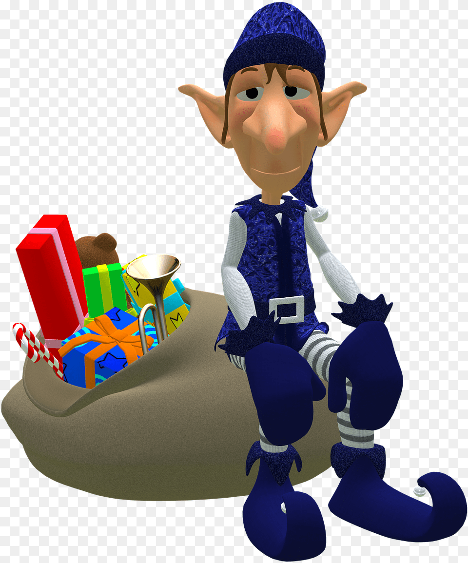 Eleven Tube Bag Cartoon, Elf, Clothing, Hat, Baby Free Png Download