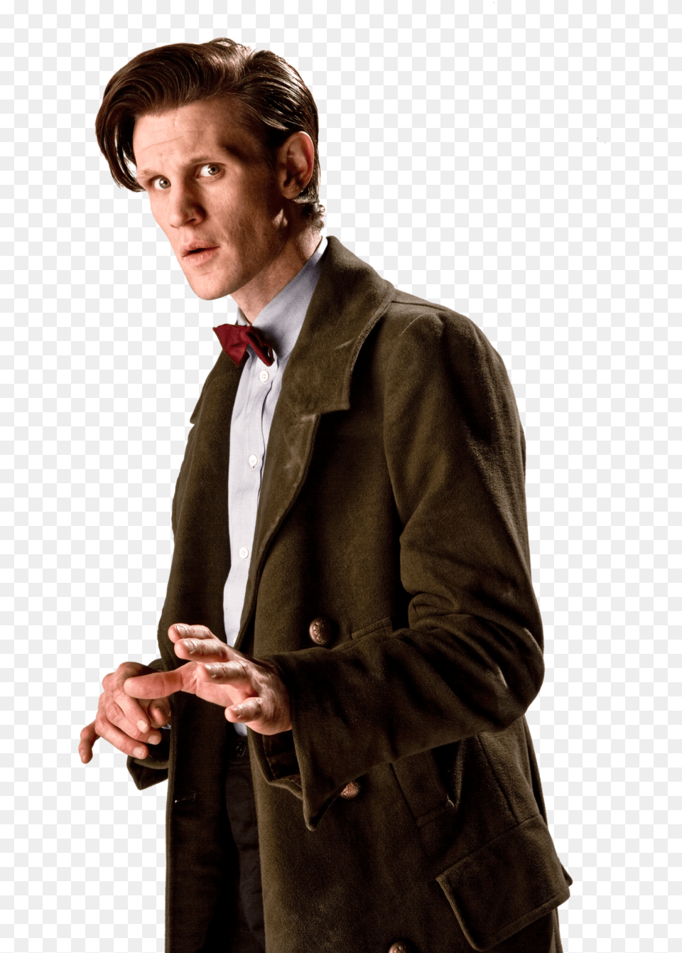 Eleventh Doctor Amy Pond Doctor Who Rory Williams, Overcoat, Person, Hand, Finger Free Png