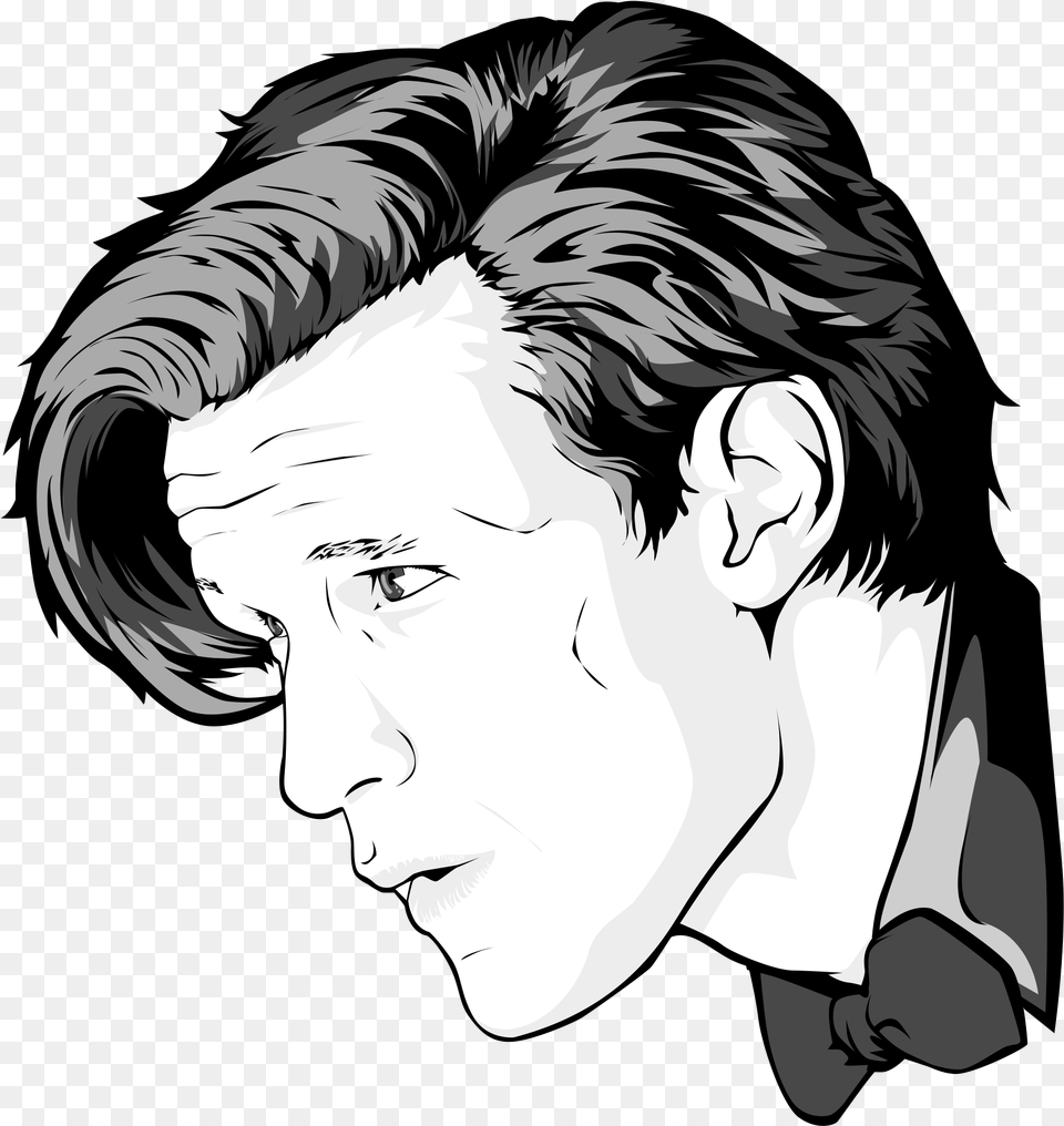 Eleventh Doctor Doctor Who Matt Smith Drawing Matt Smith Doctor Who Drawing, Art, Portrait, Photography, Face Free Transparent Png