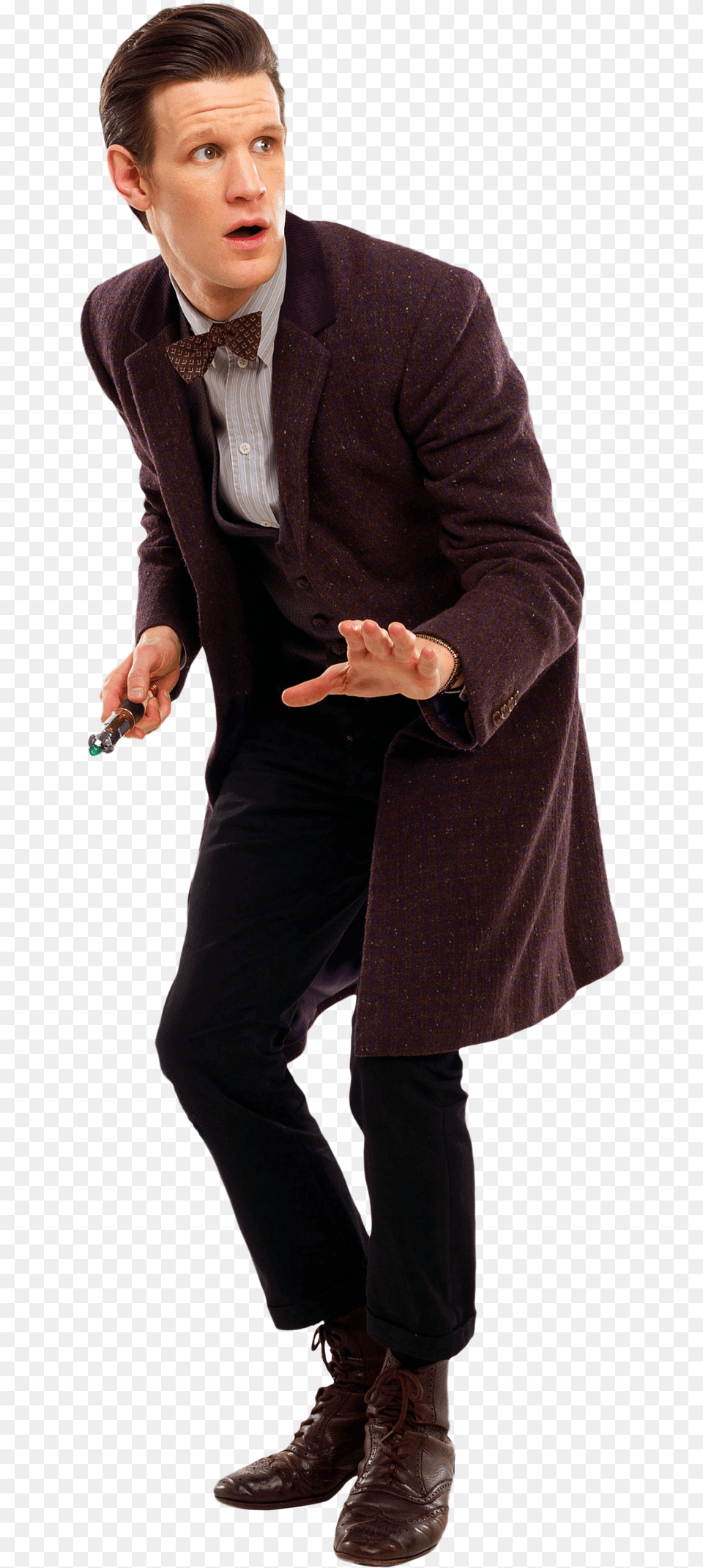 Eleventh Doctor Transparent By Tardisplus D7ngdf5 Doctor Who Matt Smith, Hand, Long Sleeve, Jacket, Person Free Png Download