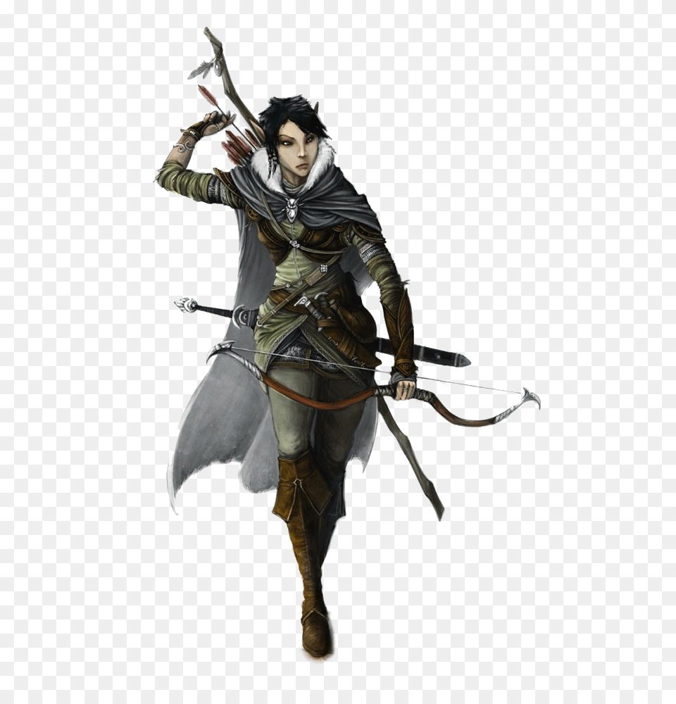 Elf, Weapon, Archer, Archery, Bow Free Transparent Png