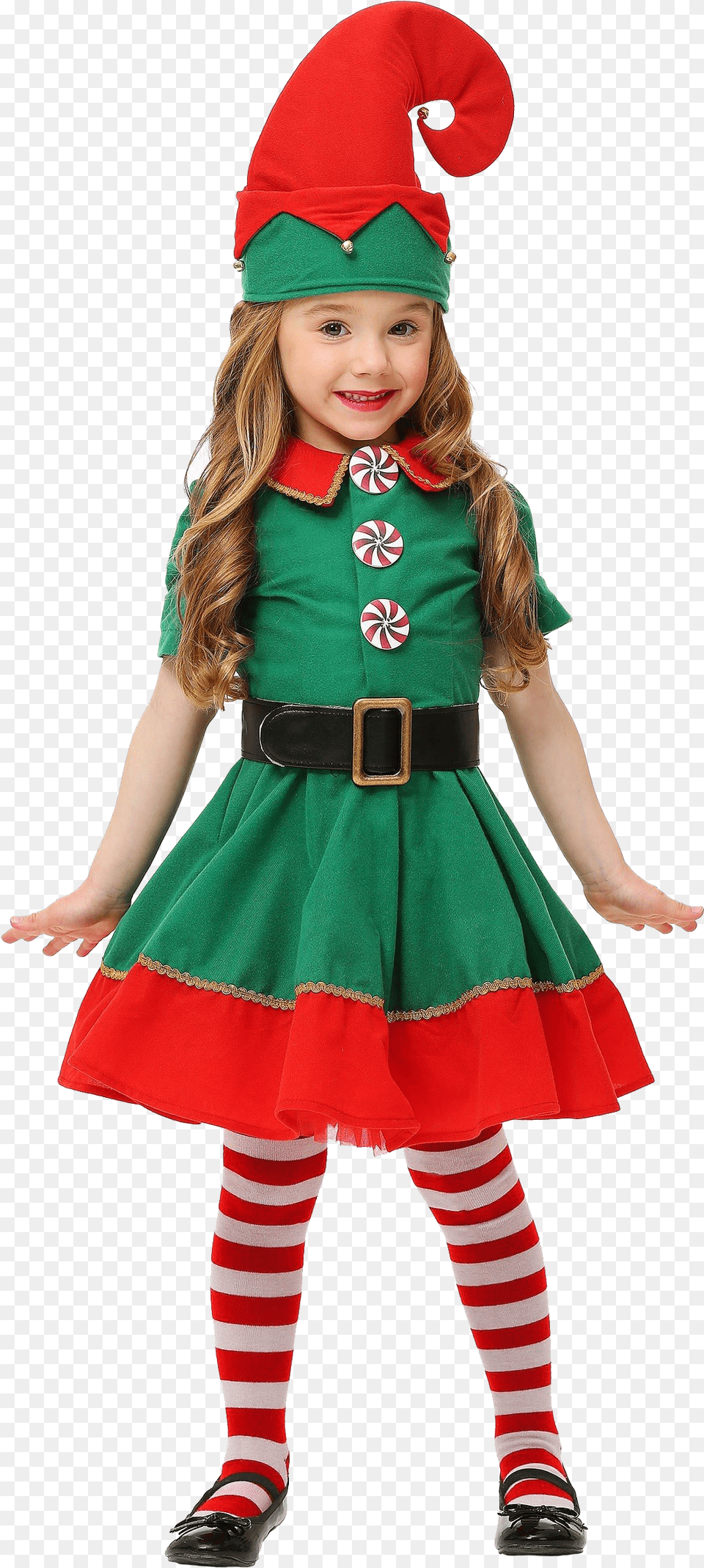 Elf Background Play Christmas Elf Costume, Person, Clothing, Hat, Female Png Image