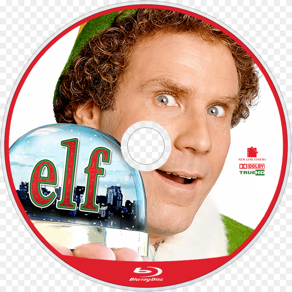 Elf Bluray Disc Image, Disk, Dvd, Adult, Male Free Png