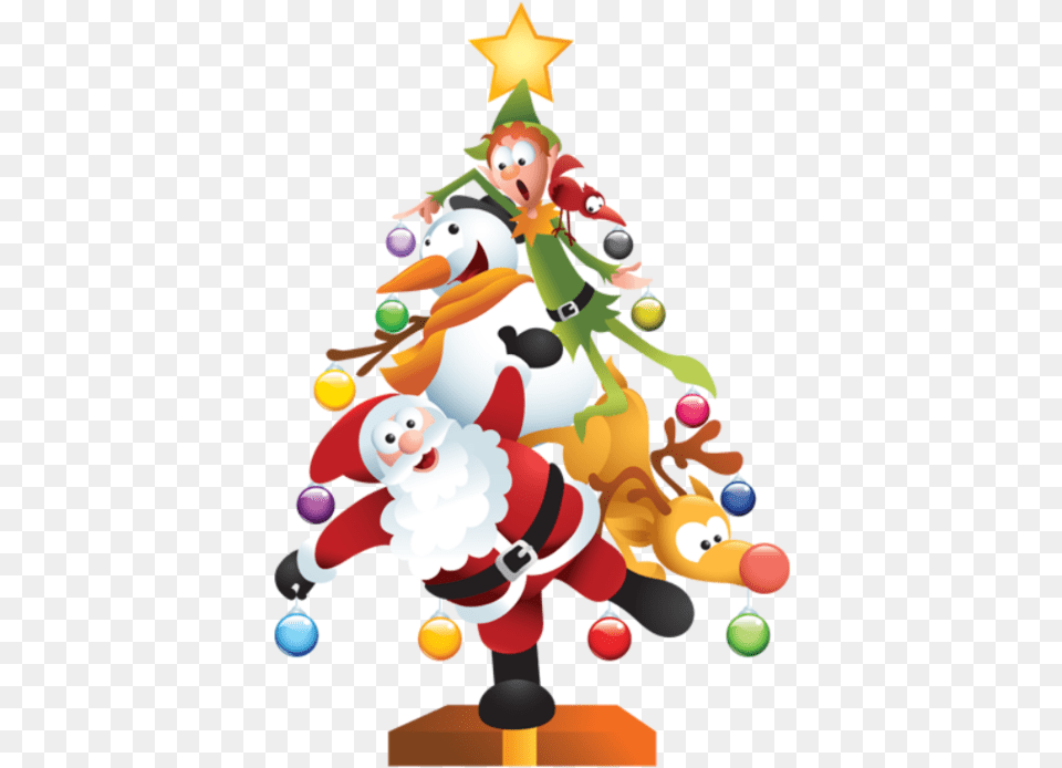 Elf Christmas Tree Christmas Tree Clipart Merry Christmas Christmas Tree Clipart, Nature, Outdoors, Snow, Snowman Free Png Download