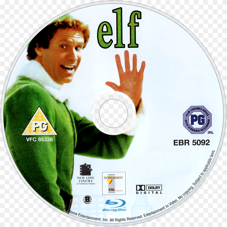 Elf Dvd 2 Disc Set, Disk, Adult, Male, Man Png