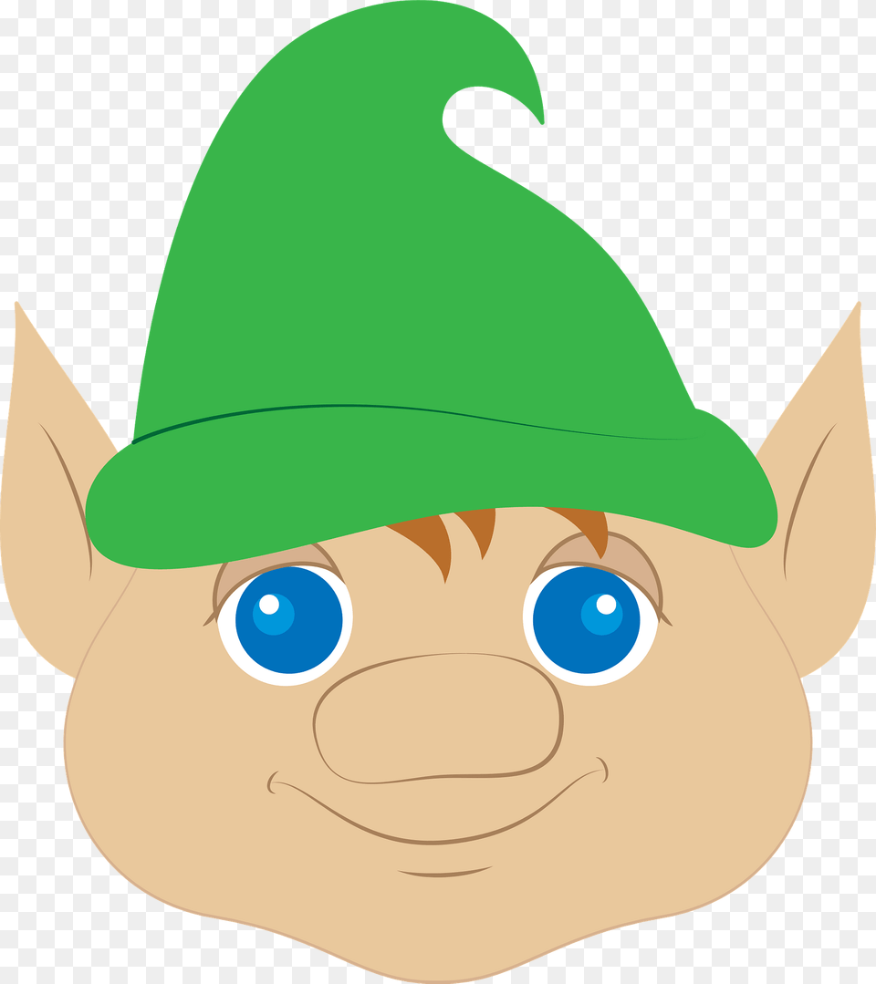 Elf Face Clipart, Clothing, Hat, Hardhat, Helmet Free Png