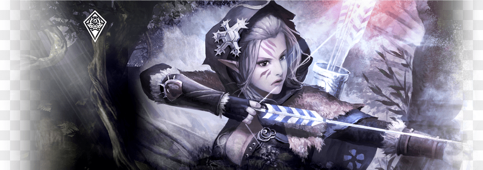 Elf Frost Archer Person, Face, Head Free Png Download