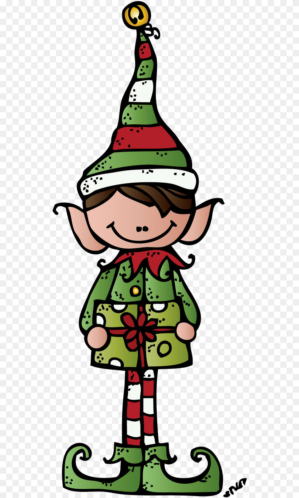 Elf Melonheadz Christmas Clip Art, Cartoon, Face, Head, Person Free Png