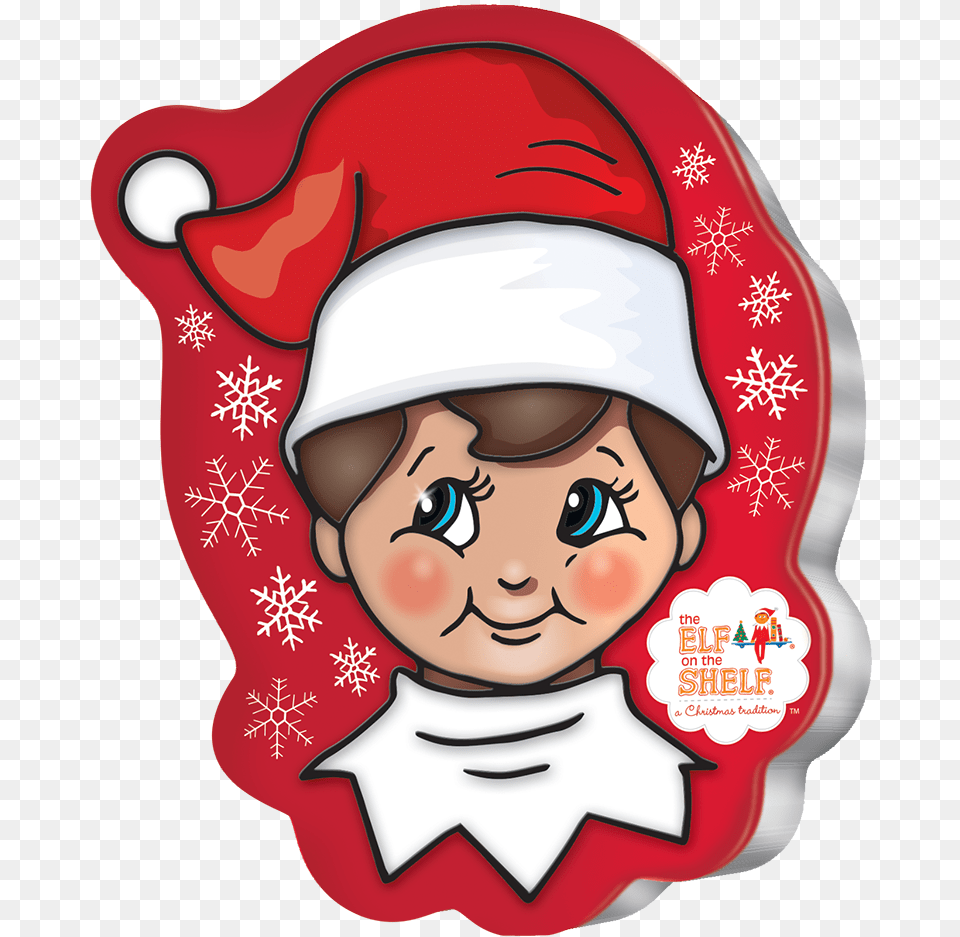 Elf On The Shelf Tin With Sugar Cookie Elf On The Shelf Cookie, Baby, Person, Face, Head Free Png Download