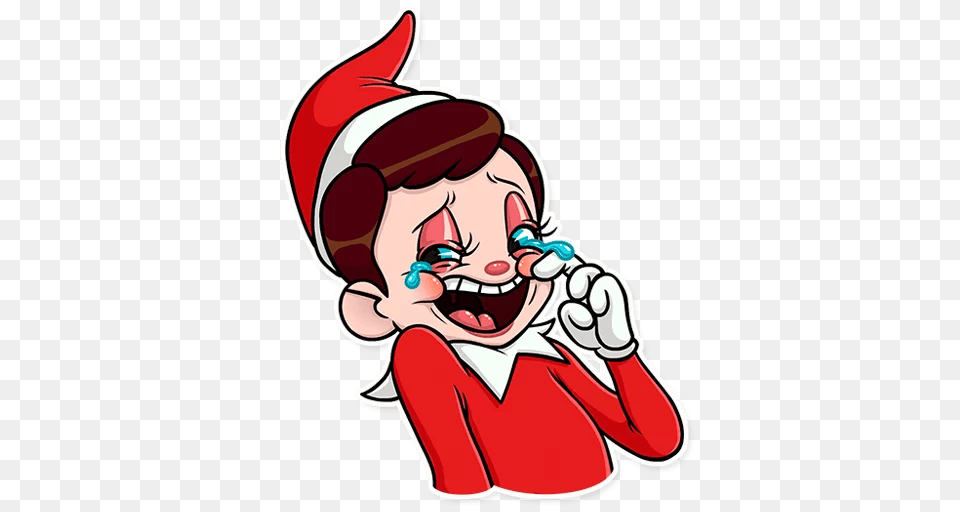 Elf On The Stickers Set For Telegram, Baby, Person, Cartoon, Face Free Png