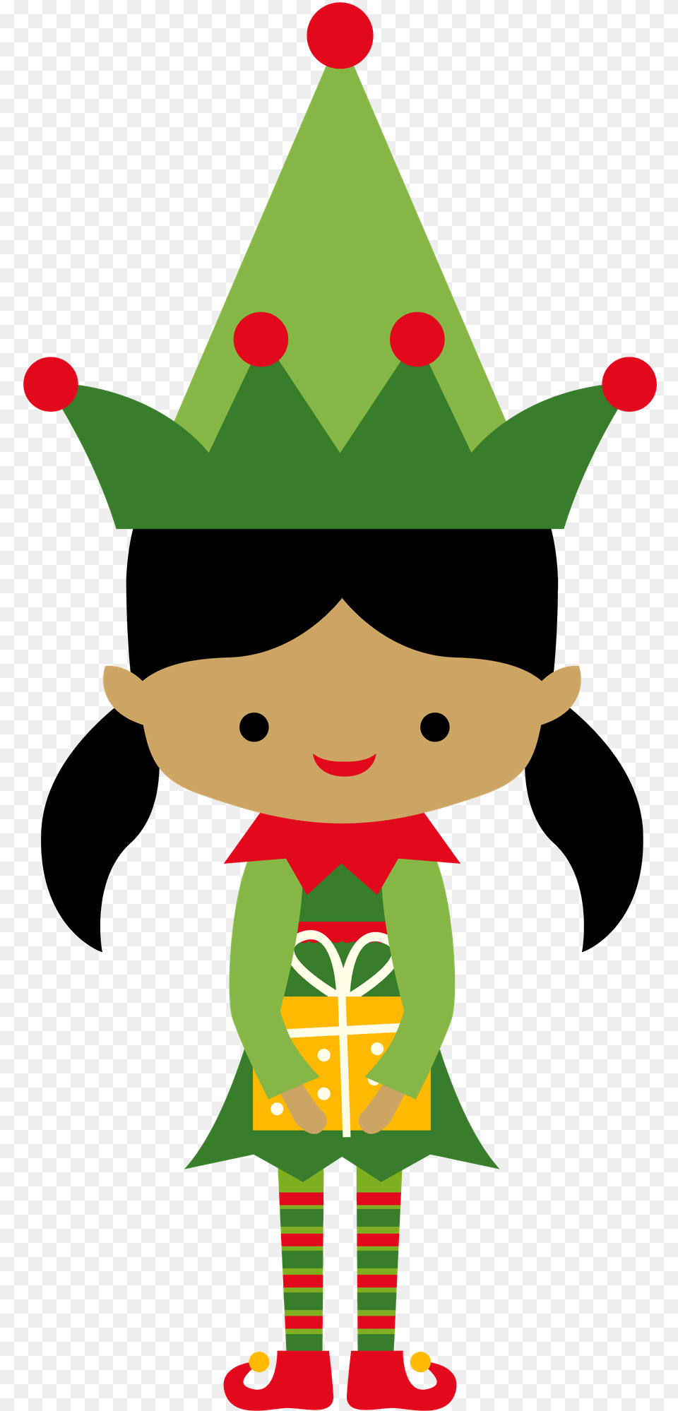 Elf Transparent Female Christmas Elf Clipart, Clothing, Hat, Baby, Person Free Png
