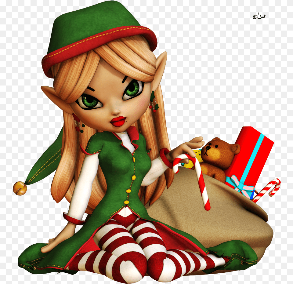 Elf Mart Christmas Elf Doll, Toy, Face, Head Free Transparent Png