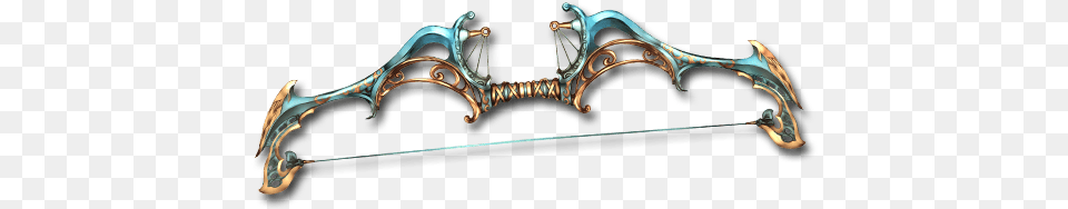 Elfin Bow Silver, Weapon, Blade, Dagger, Knife Png Image