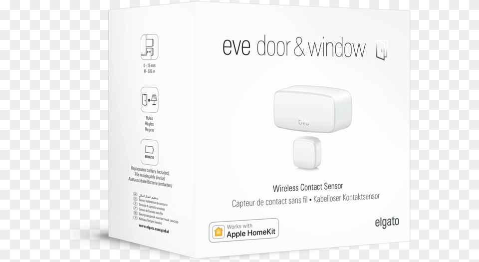 Elgato Eve Door Amp Window Wireless Contact Sensor Elgato Eve Door Amp Window Wireless Contact Sensor, Adapter, Electronics Free Png Download