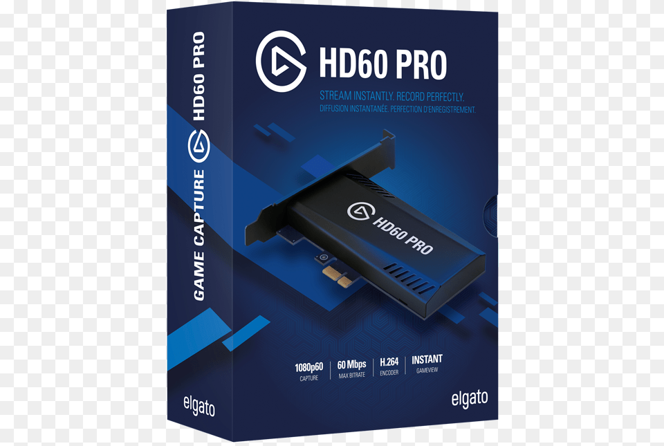 Elgato Game Capture Hd60 Pro Stream Record And Share Elgato Hd60 Pro Box, Adapter, Electronics, Hardware Free Transparent Png