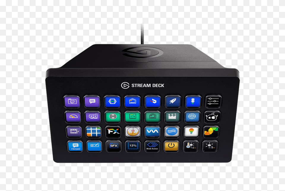 Elgato Stream Deck Xl Top View, Electronics, Computer, Computer Hardware, Computer Keyboard Png Image
