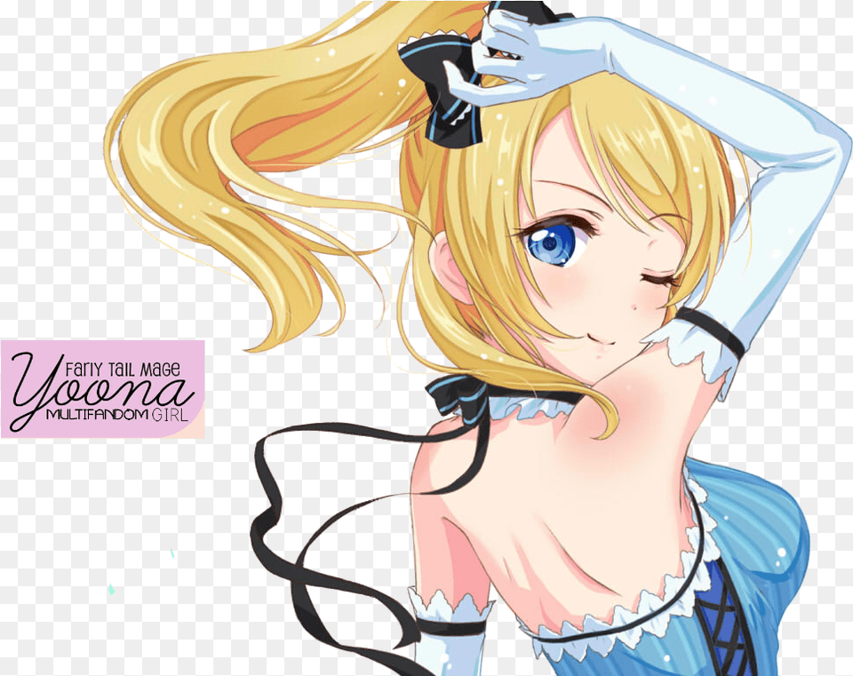 Eli Ayase Version 2 Render Lovelive Eli Happy Birthday, Book, Comics, Publication, Adult Free Transparent Png