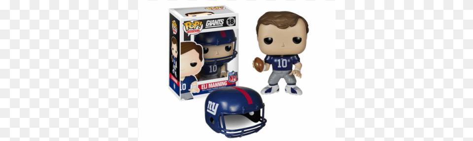 Eli Manning Chicago Bears Funko Pop, Helmet, American Football, Football, Person Png