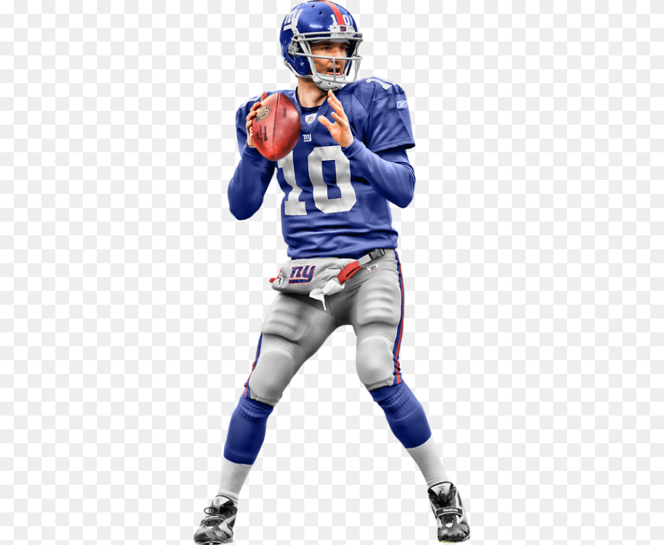 Eli Manning Transparent, Helmet, Playing American Football, Person, American Football Png Image