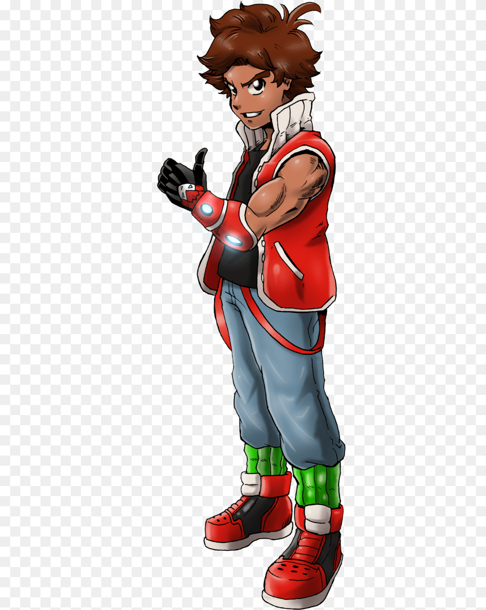 Eli Santos Of Saturday Am S Manga Titan King Cartoon, Book, Comics, Publication, Clothing Free Transparent Png