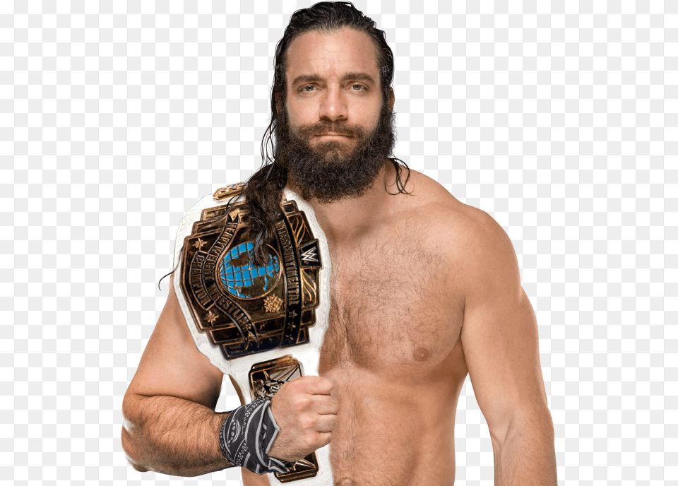Elias Intercontinental Champion By Andrade Cien Almas Wwe Champion, Head, Person, Beard, Body Part Free Png Download