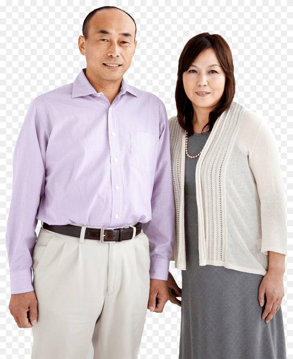 Eligible Exempt And Union Represented Employees Have Old Asian Couple, Adult, Sleeve, Shirt, Person Png
