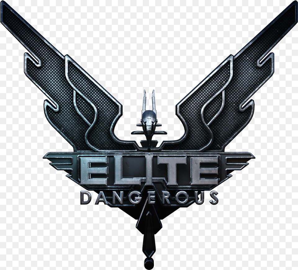 Elite Dangerous Hd Elite Dangerous Logo Transparent, Emblem, Symbol, Gun, Weapon Free Png