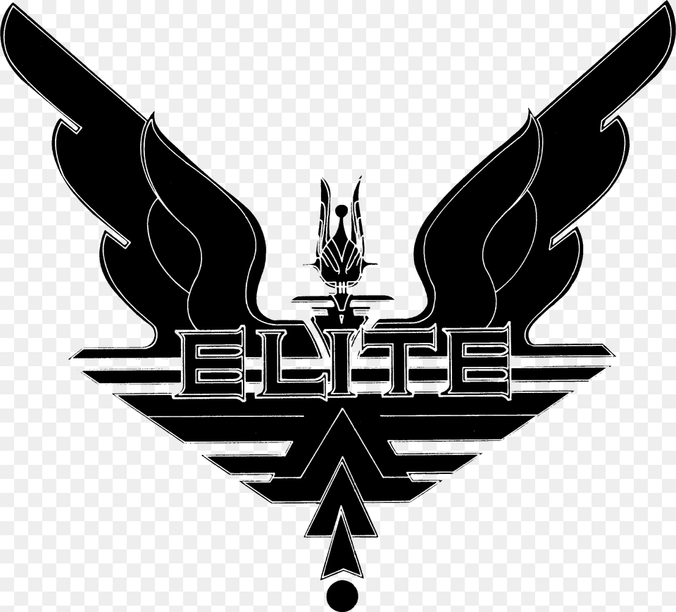 Elite Dangerous Logo, Gray Free Png Download