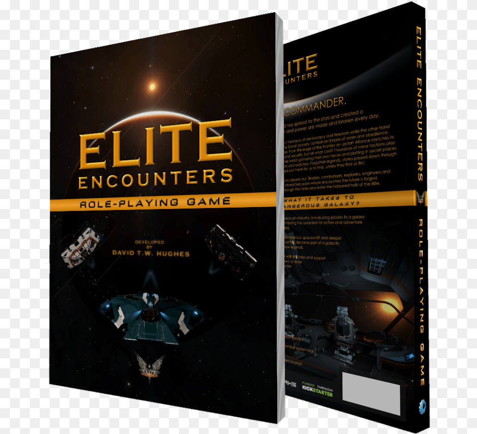 Elite Encounters Rpg Front And Back Book Cover, Advertisement, Poster Free Png