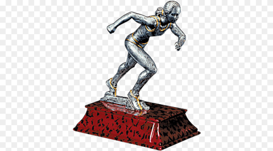 Elite Resin Trophy For Track Amp Field Events Track Trophy Female 6 Resin Trophy, Adult, Figurine, Male, Man Free Png Download