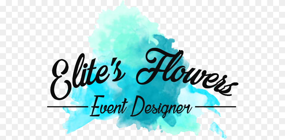Elites Flowers Calligraphy, Ice, Outdoors, Nature, Turquoise Free Png Download