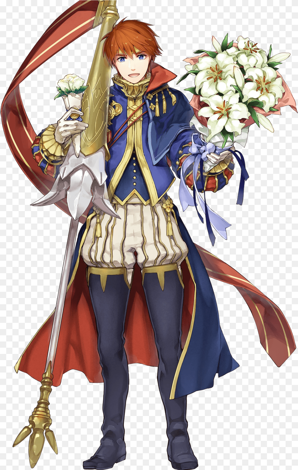 Eliwood Has White Flowers In His New Art Eliwood Fire Emblem Heroes, Book, Comics, Publication, Adult Free Png Download