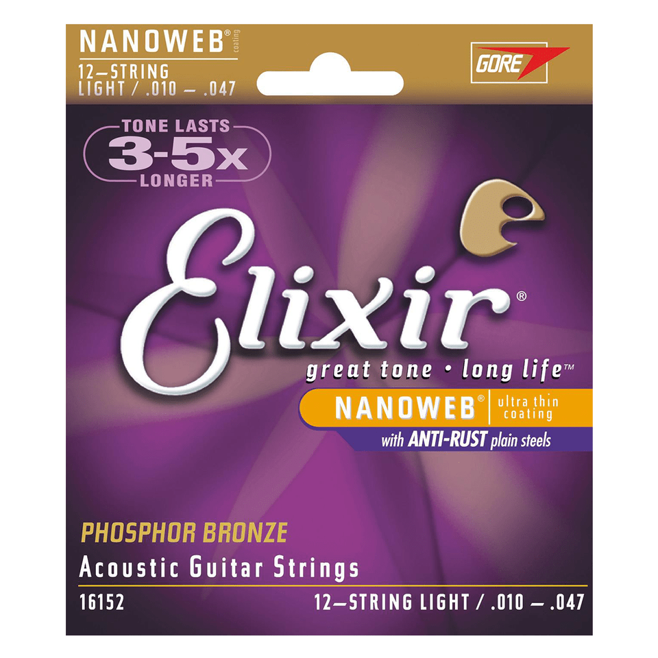 Elixir Nanoweb Coated 12 String 8020 Acoustic Elixir Nanoweb Phosphor Bronze Light 12 String Acoustic, Advertisement, Poster, Business Card, Paper Free Transparent Png