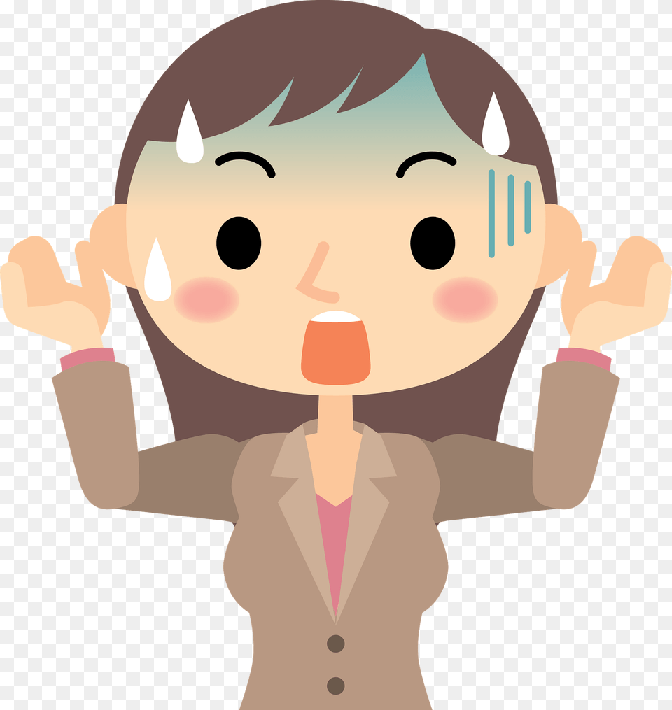 Elizabeth Businesswoman Is Shocked Clipart, Baby, Person, Face, Head Free Png Download