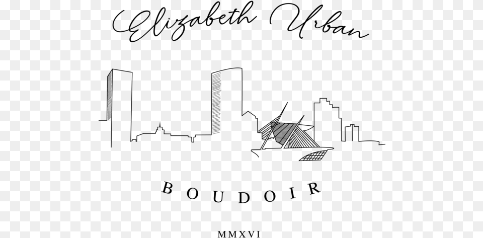 Elizabeth Urban Bouidor Logo Calligraphy, Gray Free Transparent Png