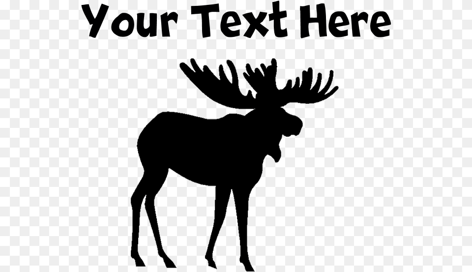 Elk, Silhouette, Animal, Deer, Mammal Png Image