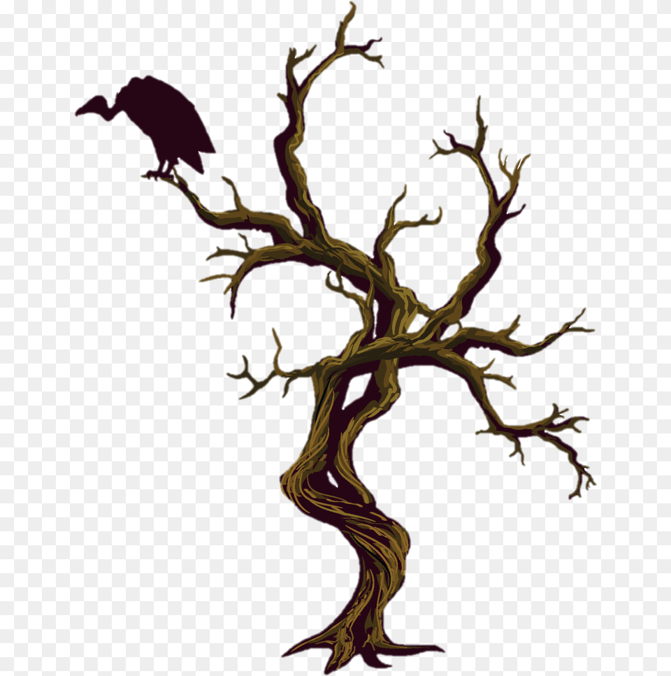 Elk Cave Art Cartoon Dead Tree, Pattern, Plant, Purple, Accessories Free Png