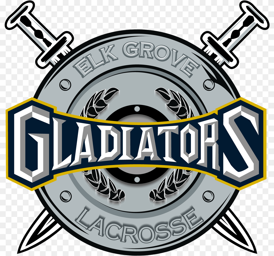 Elk Grove Gladiators Lacrosse New Crest Gladiators Logo, Wheel, Spoke, Machine, Vehicle Free Png Download