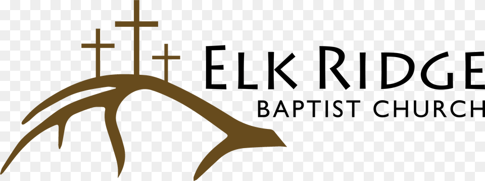 Elk Ridge Baptist Church Calligraphy, Antler, Cross, Symbol, Altar Free Png Download