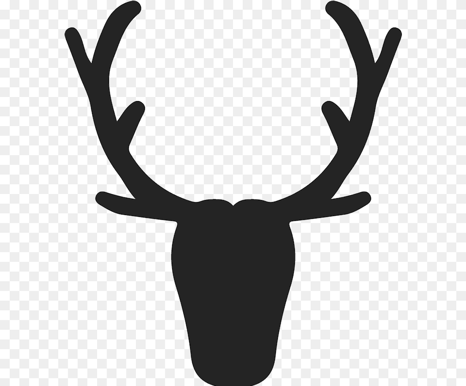 Elk Silhouette At Getdrawings Com For Cuernos De Reno Dibujo, Antler, Smoke Pipe Free Png