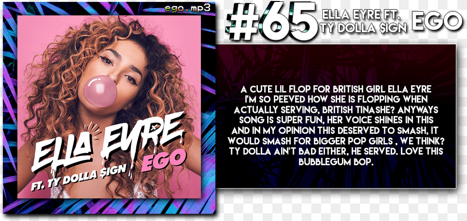 Ella Eyre Ft Ty Dolla Sign Ego, Adult, Person, Woman, Gum Free Png