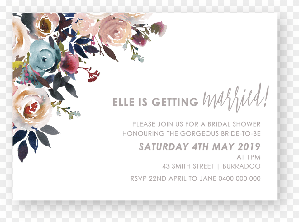 Elle Invitation, Greeting Card, Pattern, Mail, Rose Png Image